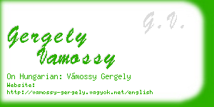 gergely vamossy business card